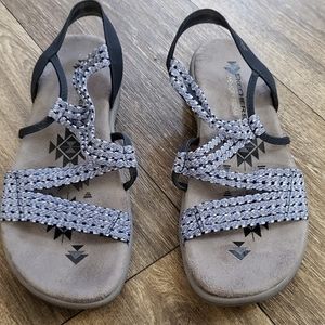 Skechers blue strap sandals